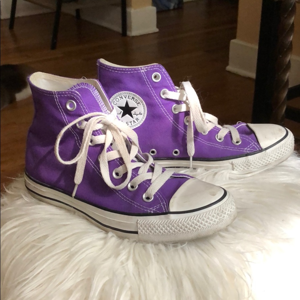 ❗️Lowest Price❗️Purple High Top Converse